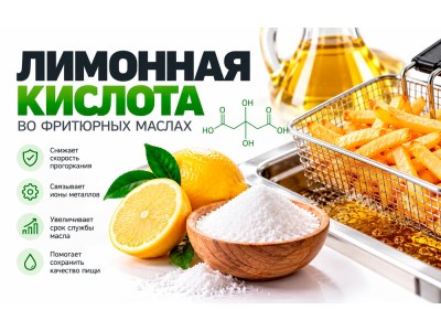 Влияние лимонной кислоты на срок эксплуатации фритюрных жиров.