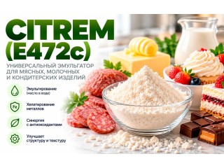 CITREM (Е472с): универсальный эмульгатор для мясных, молочных и кондитерских изделий