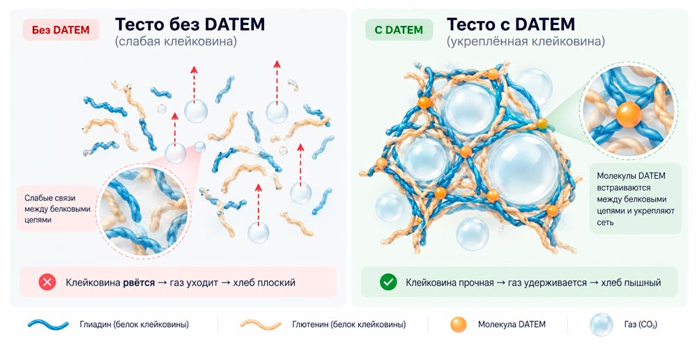 Сравнение клейковинной сетки без DATEM и с DATEM